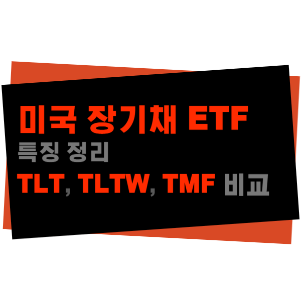 미국 장기채 ETF 특징 TLT, TLTW, TMF 비교